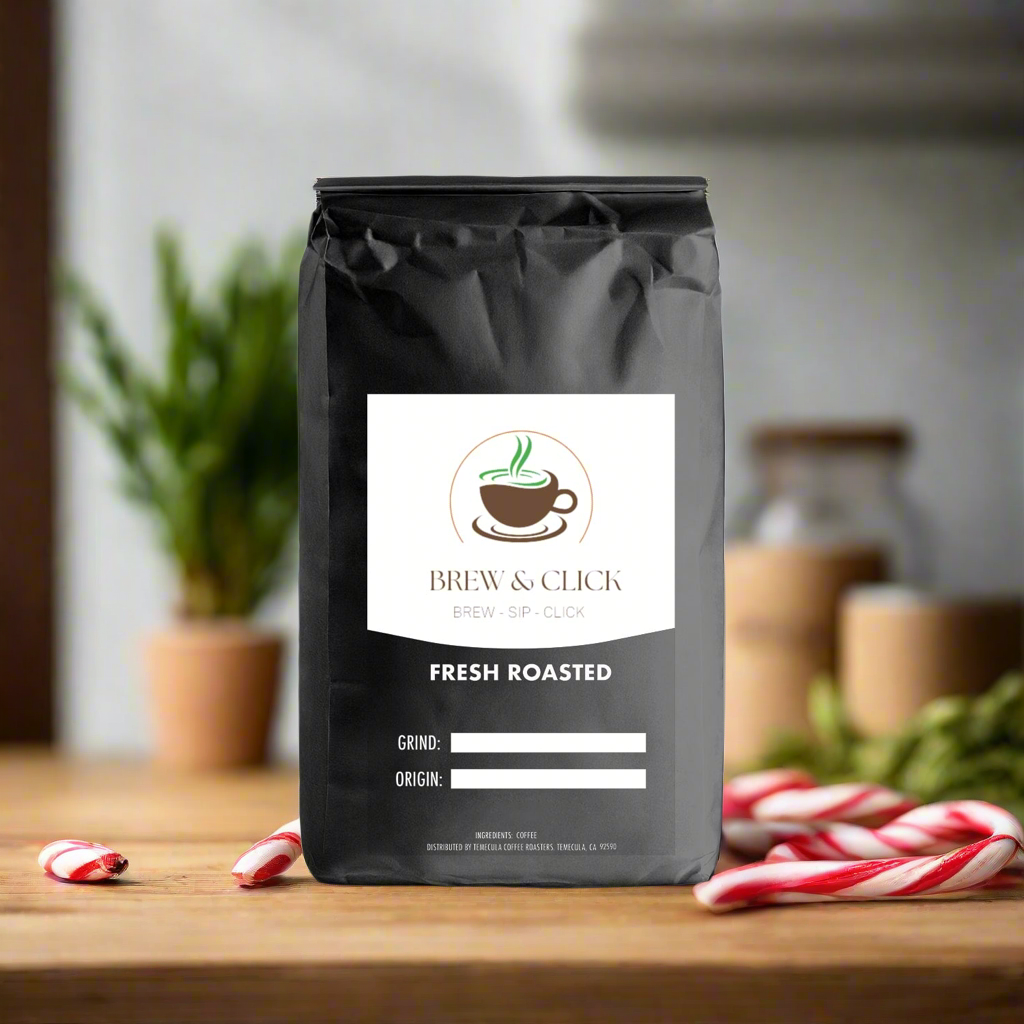 Candy Cane Flavored Coffee-Brew and Click